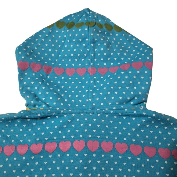 Beautees two-piece short-sleeved heart print hoodie and solid tank top set - Picture 6 of 14